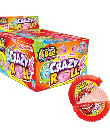JONHY BEE BUBBLE GUM CRAZY ROLL 15 GR X 24 PZ