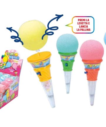 CANDY TOYS CONO SPARA DARDO SPUGNA 5 GR X 12 PZ