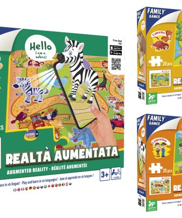 FAMILY GAMES PUZZLE 20 PZ 48X33CM 3 ASS. C/REALTA' AUMENTATA