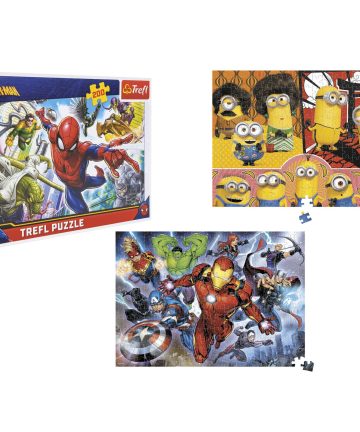 TREFL PUZZLE 200 PZ SPIDERMAN/MINIONS/AVENGERS