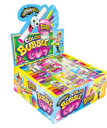 JONHY BEE COLOR BUBBLE GUM BASTONCINO 35 GR X 18 PZ
