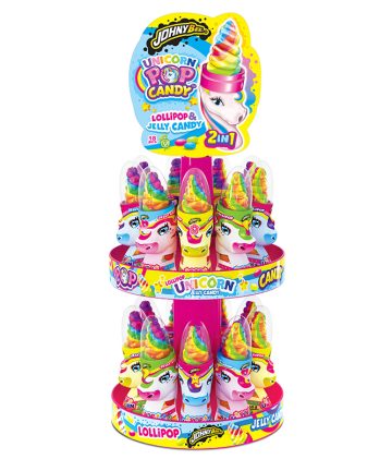 JONHY BEE UNICORN POP&CANDY STAND X 18 PZ
