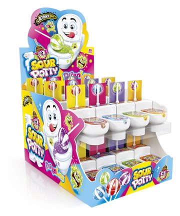 JONHY BEE SOUR POTTY LOLLIPOP 19 GR X 24 PZ