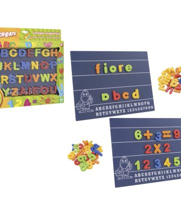KIDEA LAVAGNA MAGNETICA C/LETTERE/NUMERI