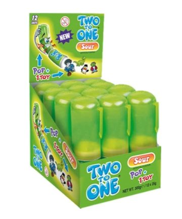 TWO TO ONE MELA VERDE SOUR + SORPRESA 25 GR X 12 PZ