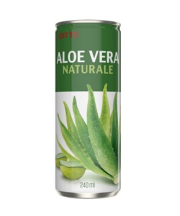 LOTTE ALOE VERA NATURALE SUGARFREE LATTINA 240 ML X 10 PZ
