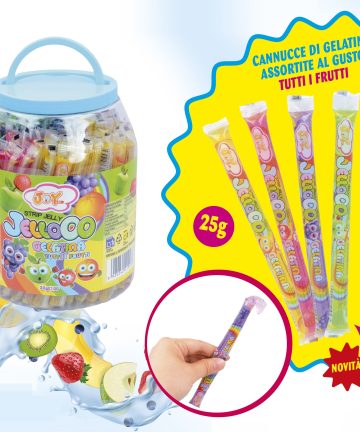 JOYGUM JELLOOO STRIP JELLY 25 GR X 100 PZ