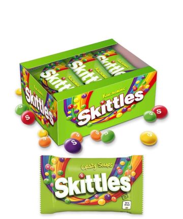 SKITTLES CRAZY SOURS 38GR X 14 PZ