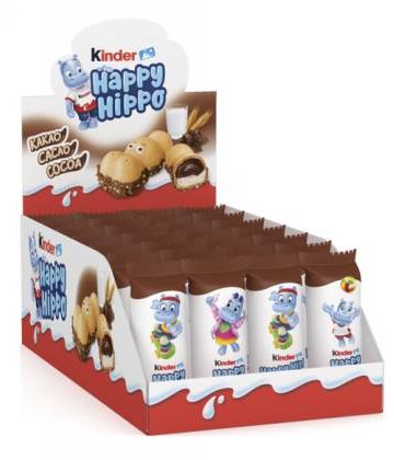 KINDER HAPPY HIPPO KAKAO 20,7 GR X 28 PZ