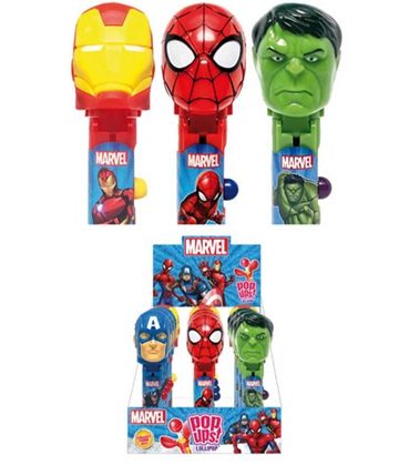 POP UPS LOLLIPOP MARVEL MIX 10 GR X 12 PZ