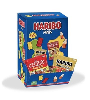EXPO HARIBO MINIS FRUTTA ORS + COCA X 170 PZ