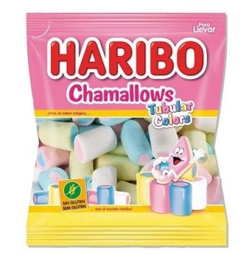 HARIBO CHAMALLOW TUBULAR COLORS 50 GR X 10 PZ