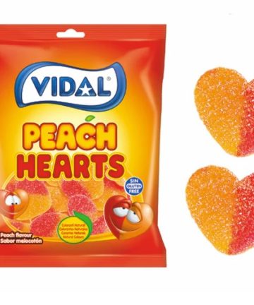 BUSTA VIDAL PEACH HEARTS 90 GR X 14 PZ - 1004378