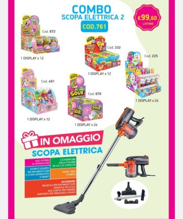 COMBO SCOPA ELETTRICA 761