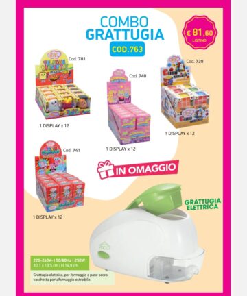 COMBO GRATTUGIA ELETTRICA 763